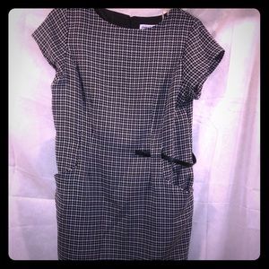 Shelby and Palmer black plaid dress